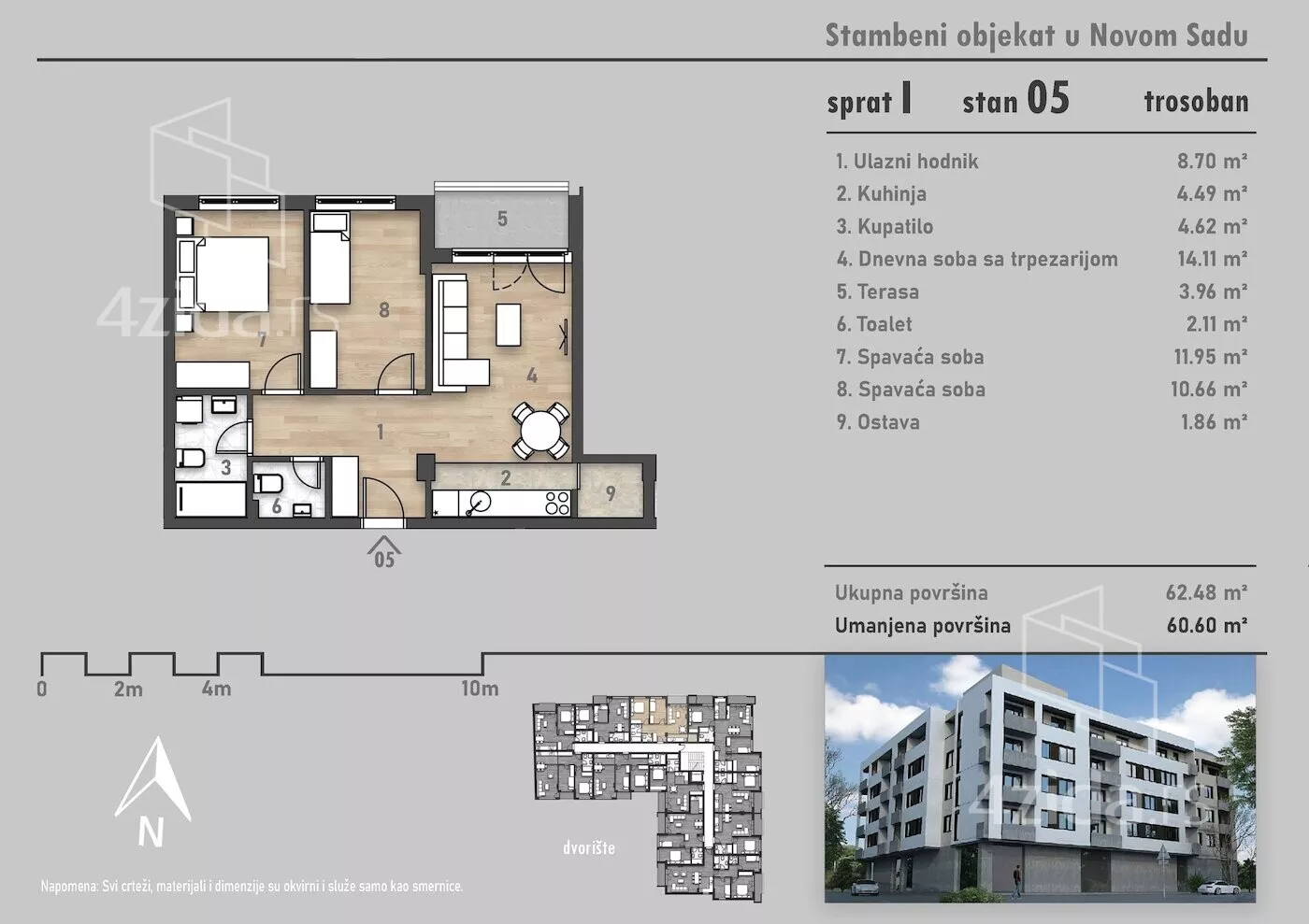 Trosoban stan | 4zida