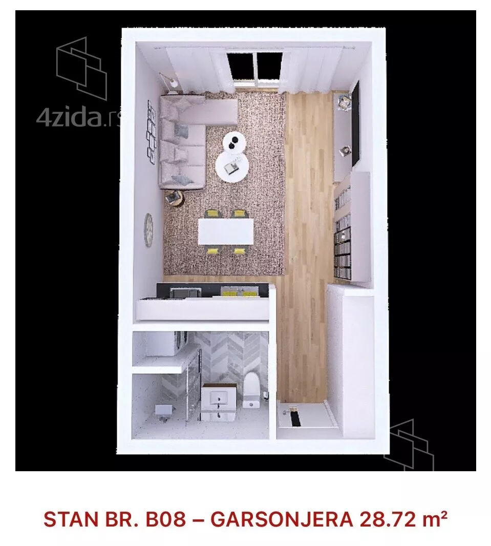 Garsonjera | 4zida