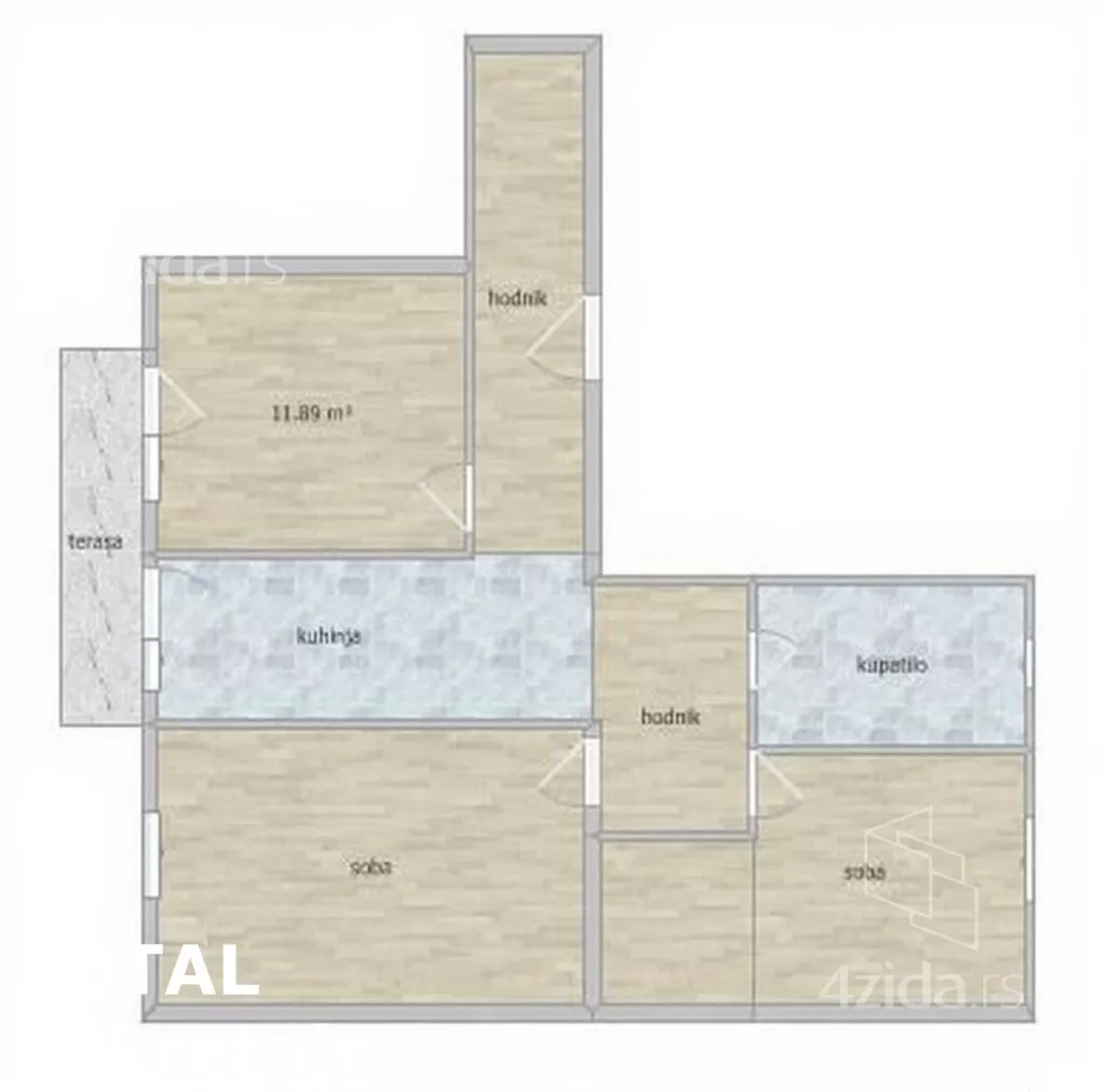 Trosoban stan | 4zida