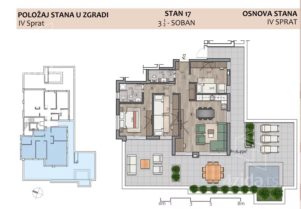 Troiposoban stan | 4zida