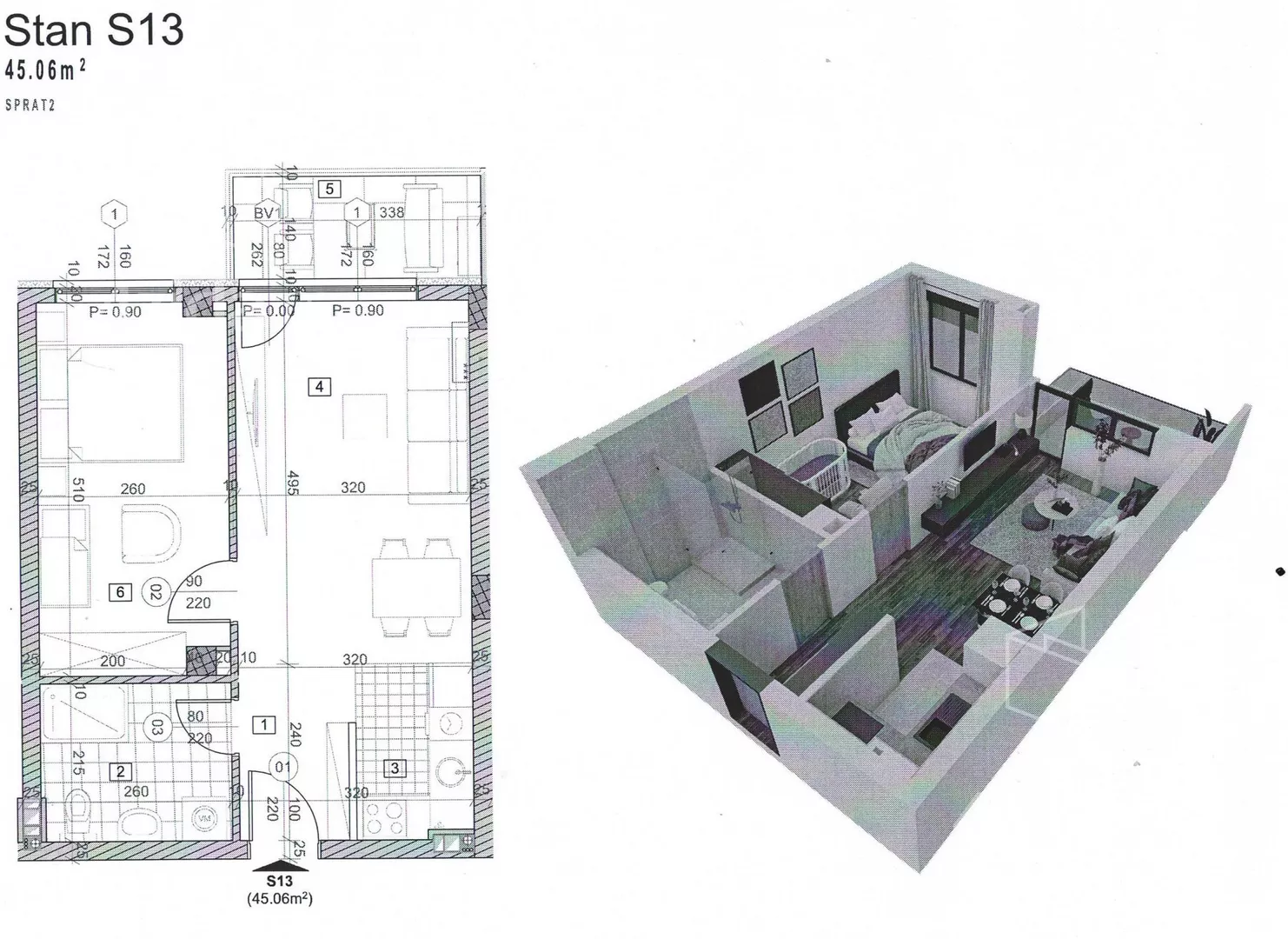Dvosoban stan | 4zida
