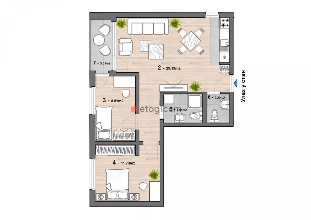 Dvoiposoban stan | 4zida