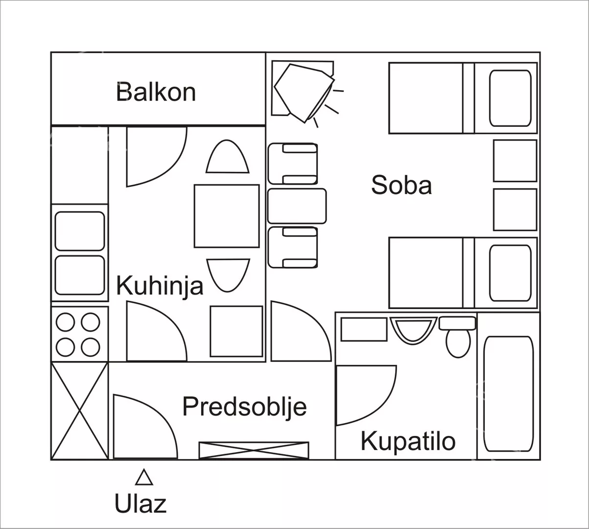 Jednosoban stan | 4zida