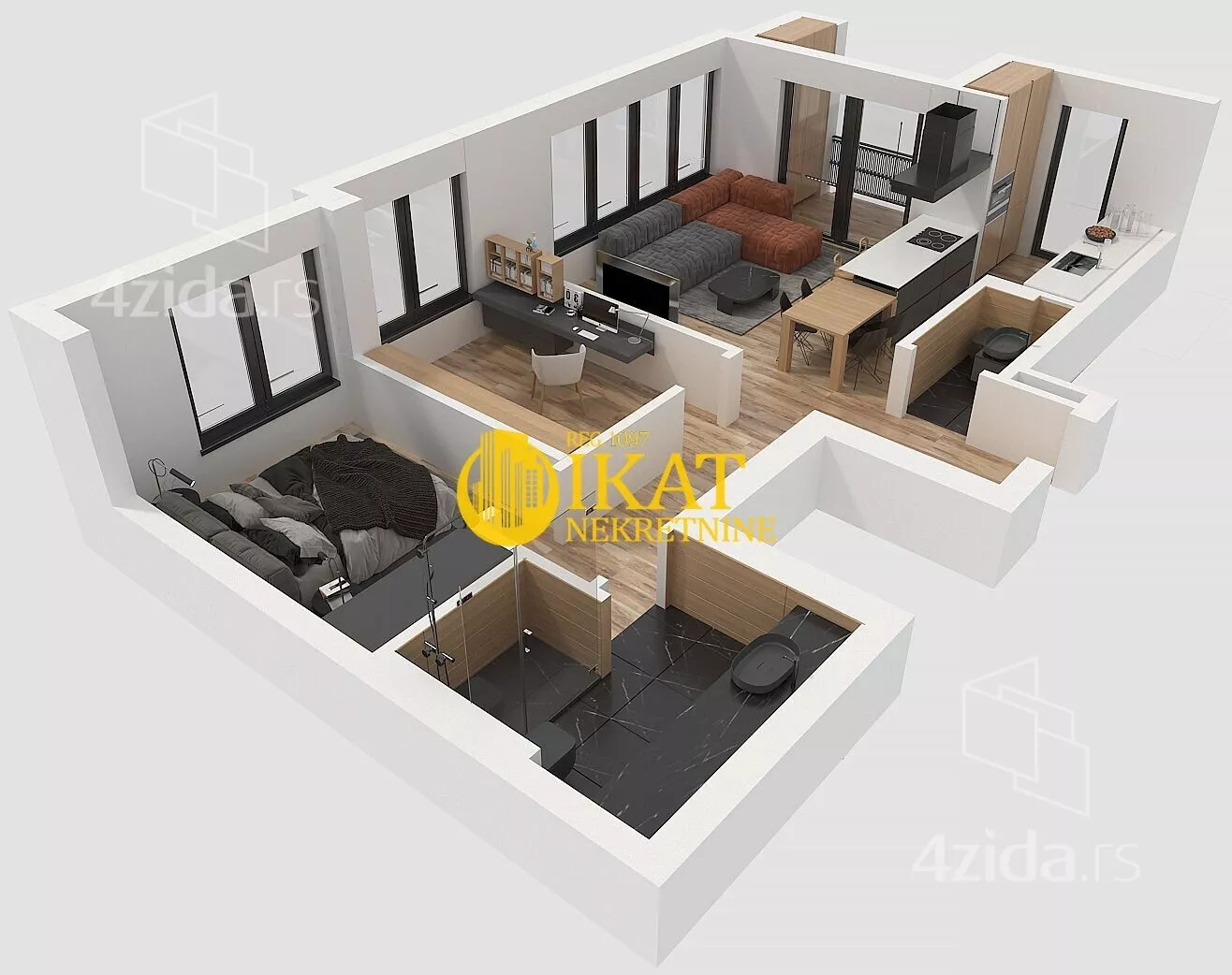 Trosoban stan | 4zida