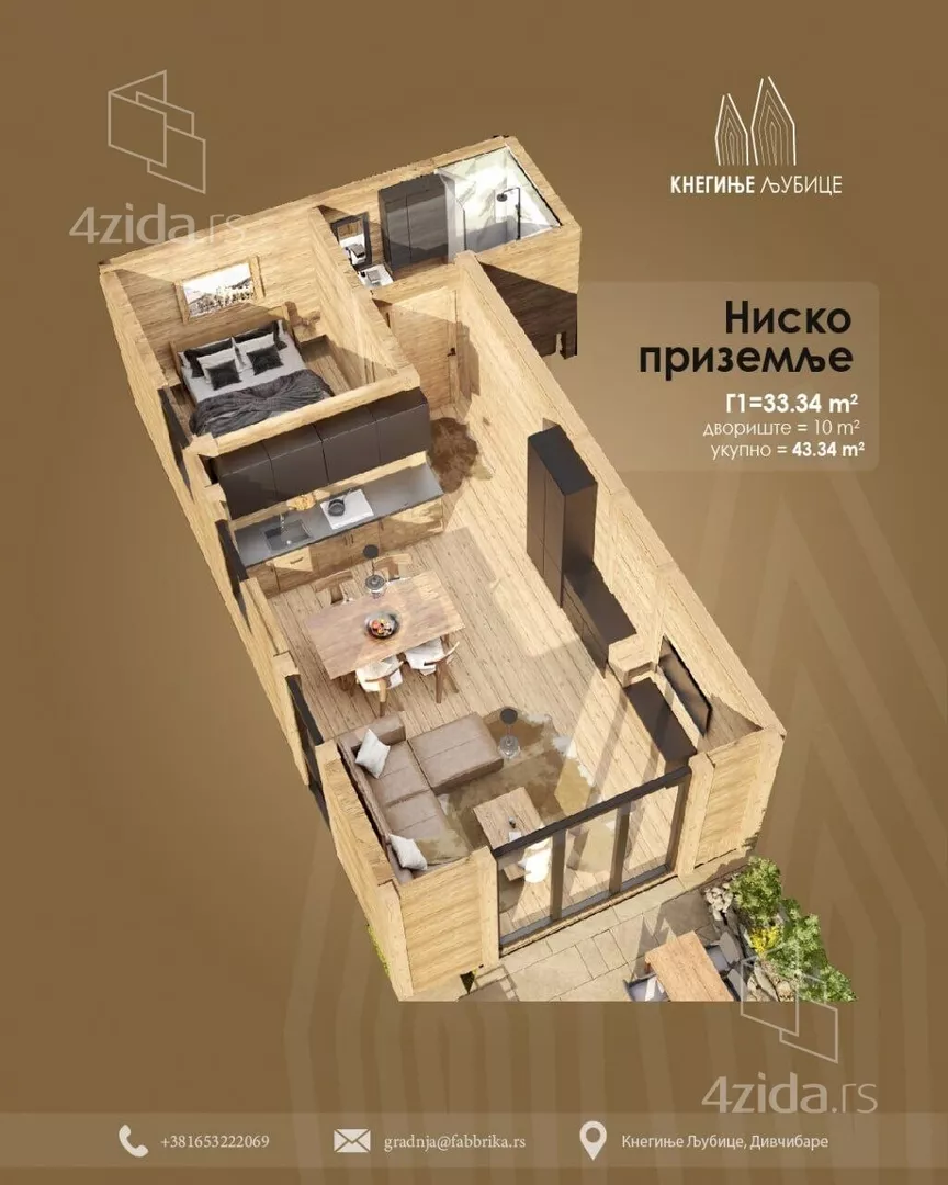 Jednoiposoban stan | 4zida