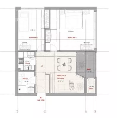 Trosoban stan | 4zida