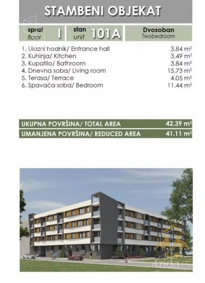 Dvosoban stan | 4zida