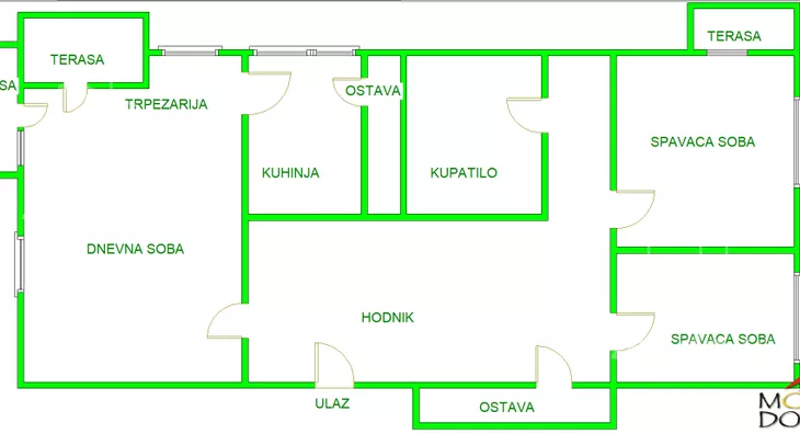 Trosoban stan | 4zida