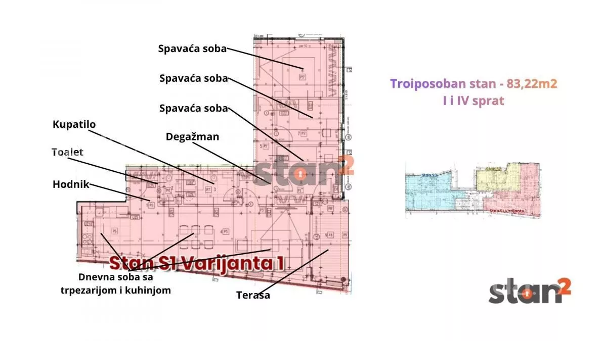 Troiposoban stan | 4zida