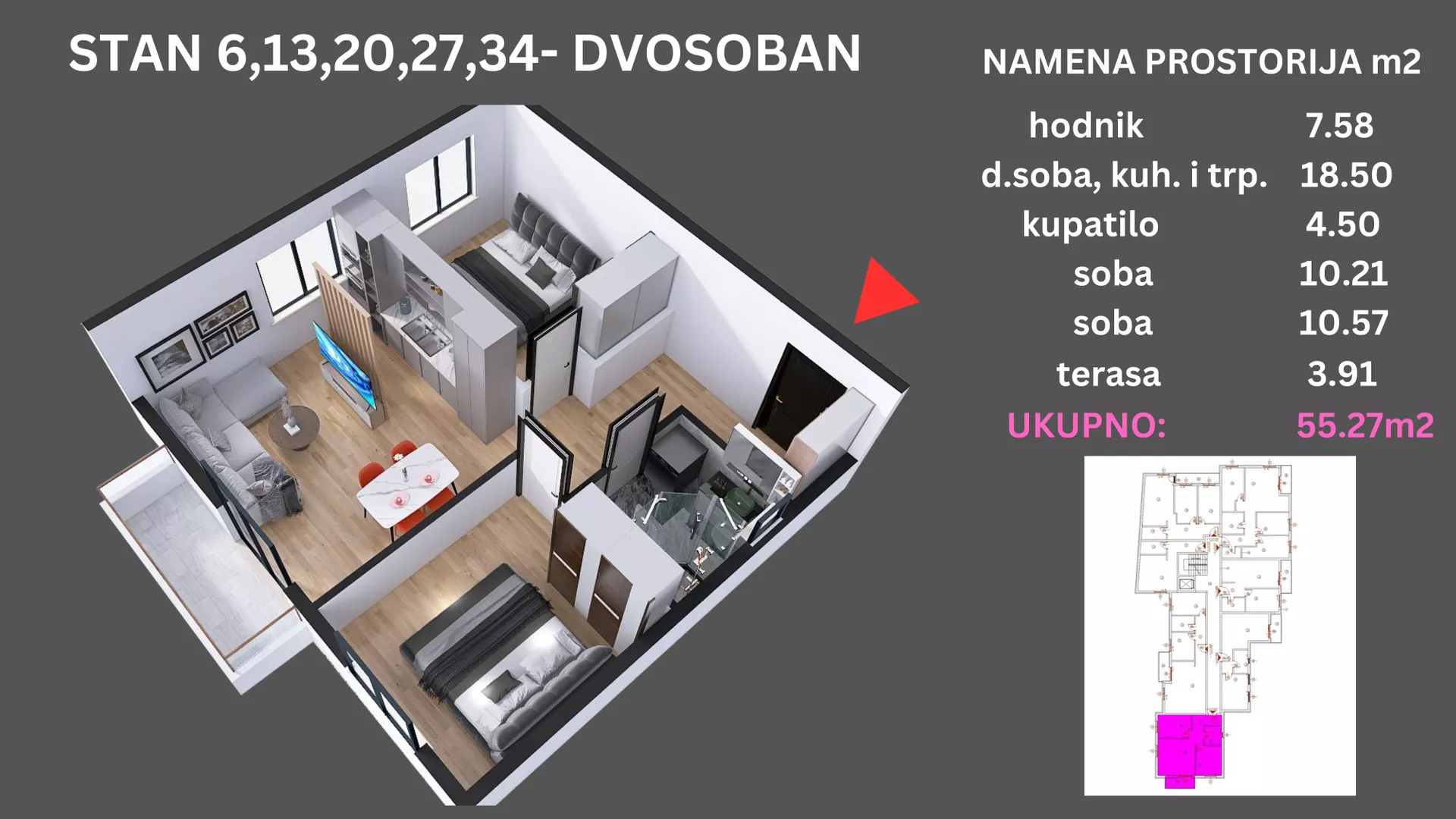 Dvosoban stan | 4zida