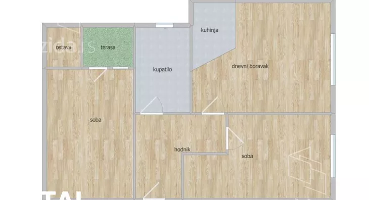 Trosoban stan | 4zida