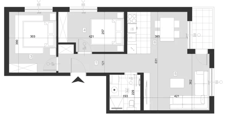 Trosoban stan | 4zida