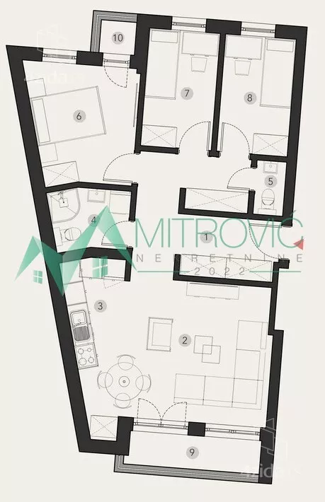 Troiposoban stan | 4zida