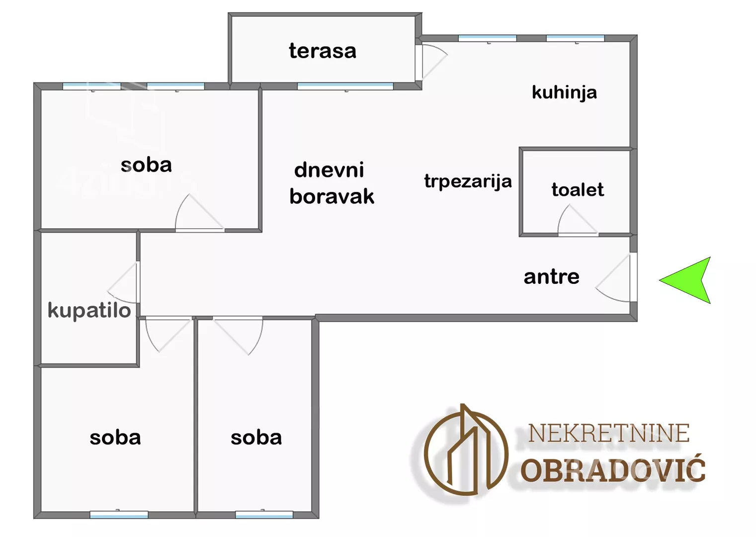 Troiposoban stan | 4zida