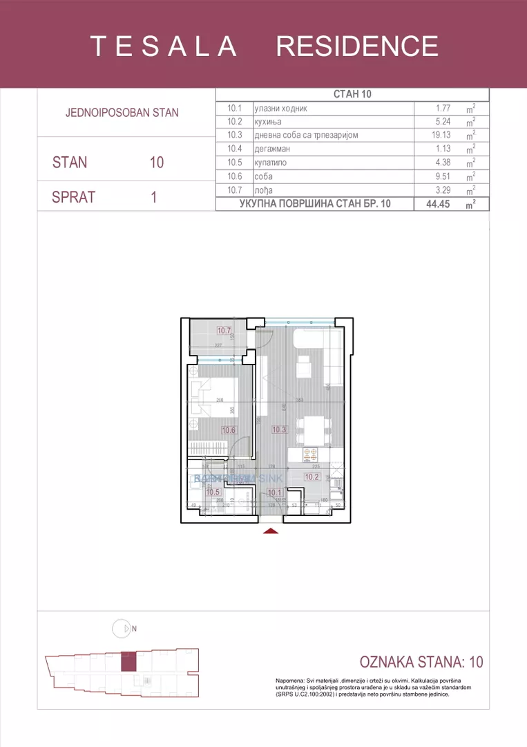 Jednoiposoban stan | 4zida