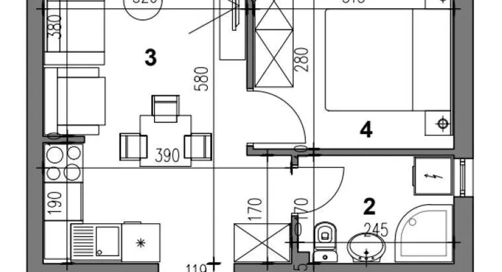 Jednosoban stan | 4zida