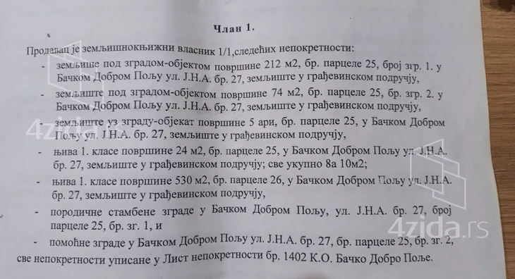 1-etažna kuća | 4zida