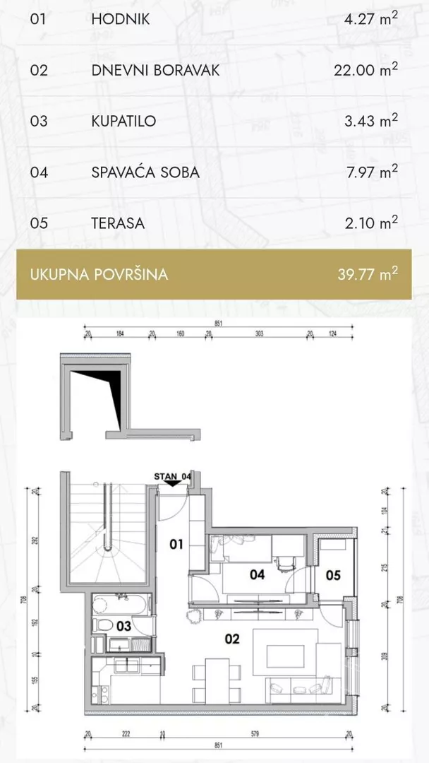 Dvosoban stan | 4zida