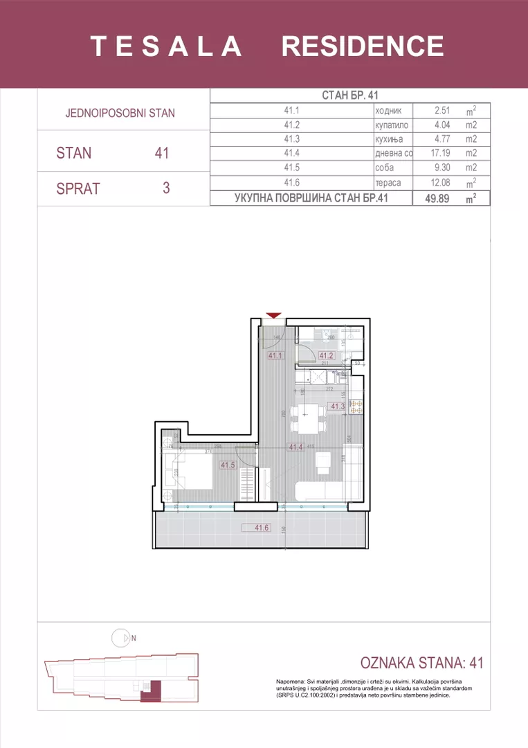 Jednoiposoban stan | 4zida