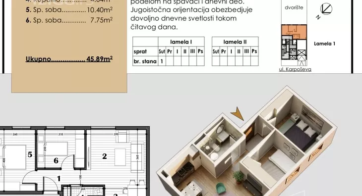 Trosoban stan | 4zida