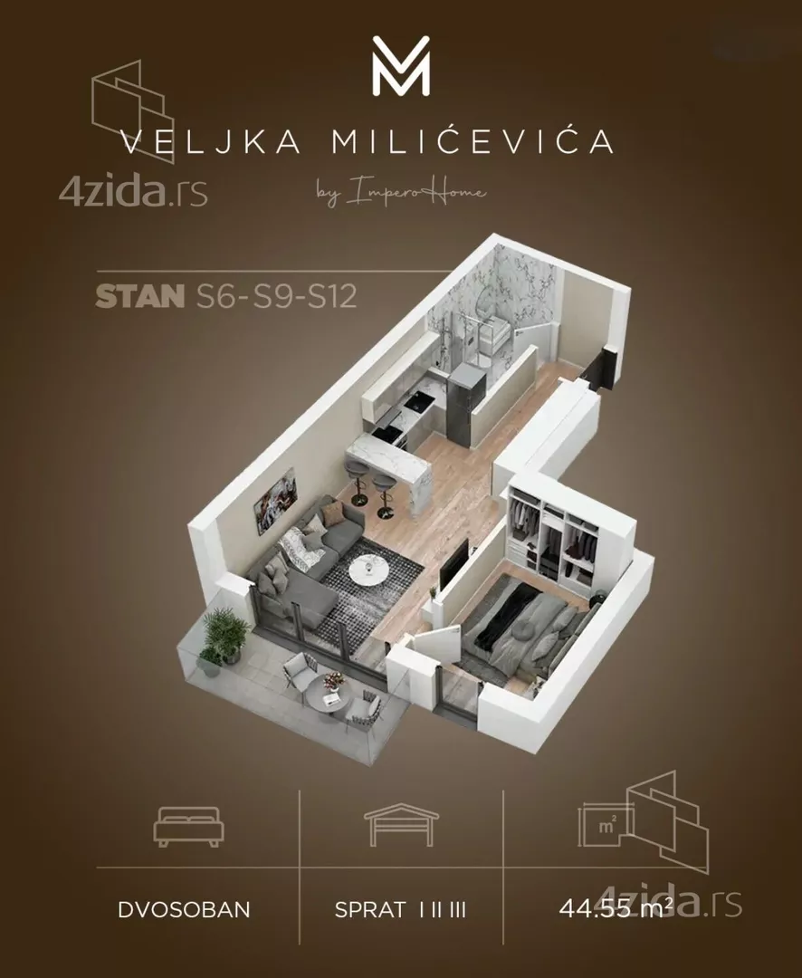 Dvosoban stan | 4zida