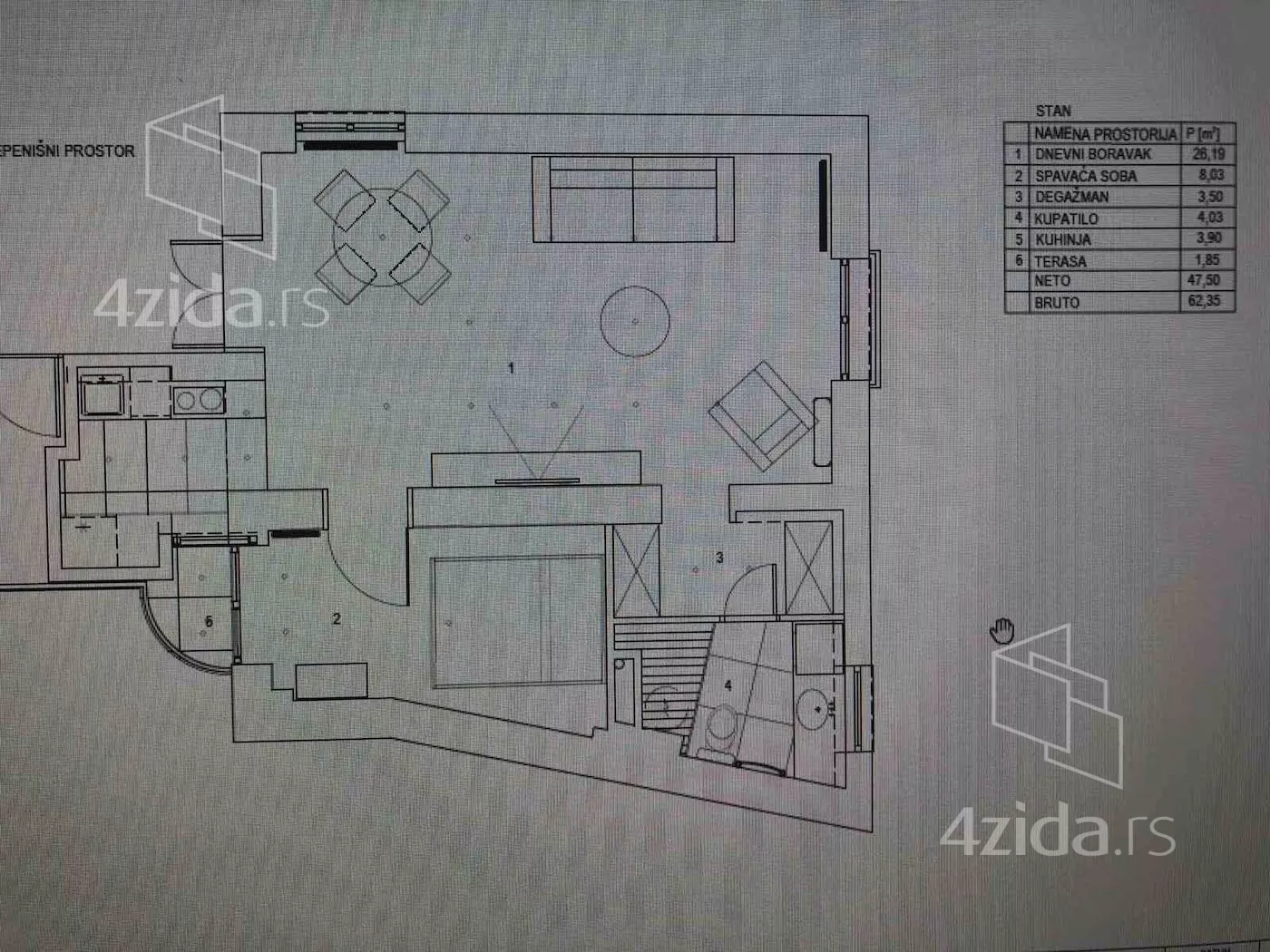 Dvosoban stan | 4zida