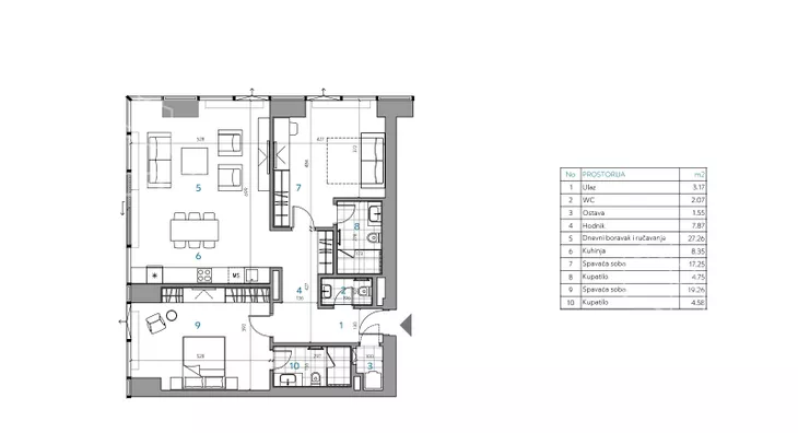Trosoban stan | 4zida