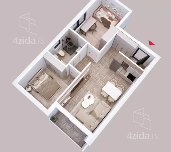 Dvoiposoban stan | 4zida