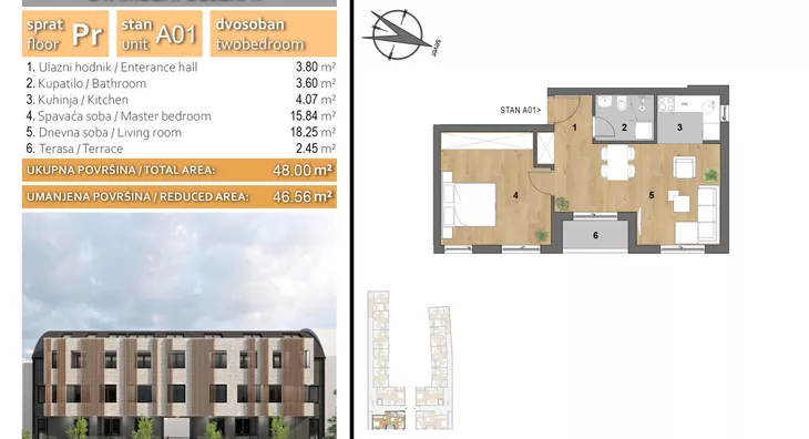 Dvosoban stan | 4zida