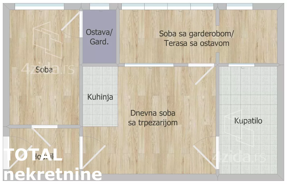 Jednoiposoban stan | 4zida