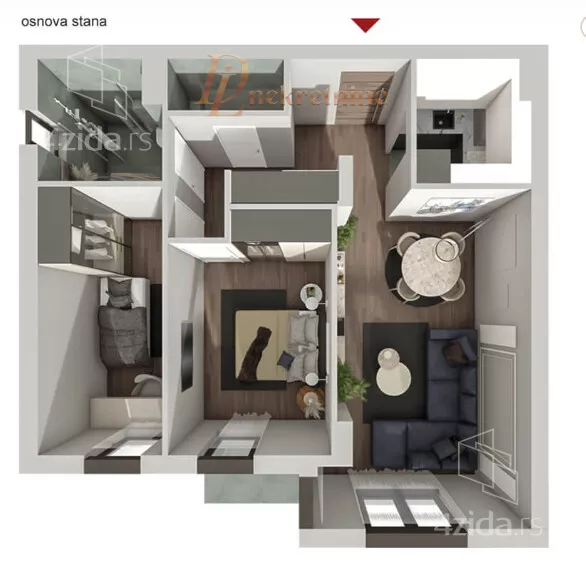 Dvoiposoban stan | 4zida