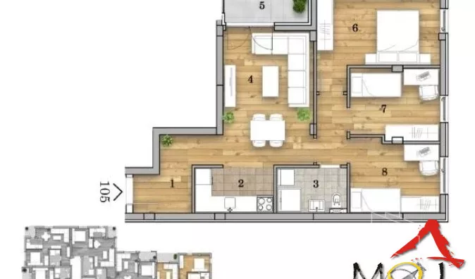 Troiposoban stan | 4zida