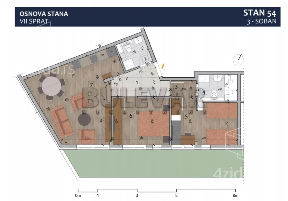 Trosoban stan | 4zida