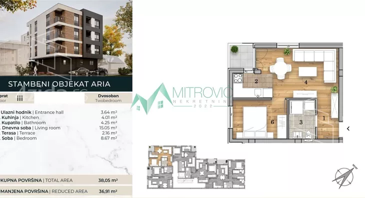 Dvosoban stan | 4zida