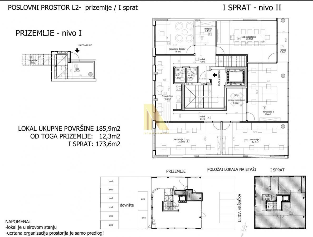Poslovni prostor za izdavanje, Telep, 10€, 180m² — fotografija