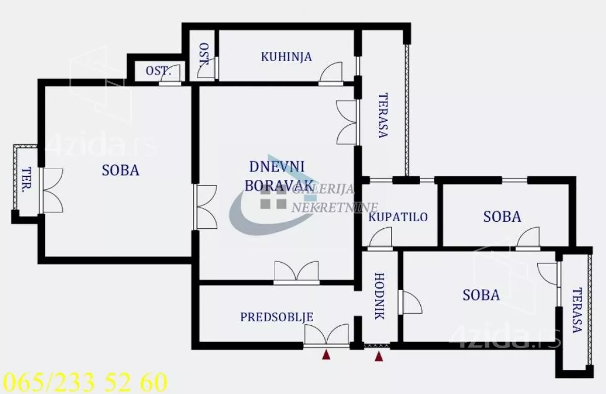 Trosoban stan | 4zida