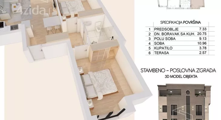 Dvoiposoban stan | 4zida