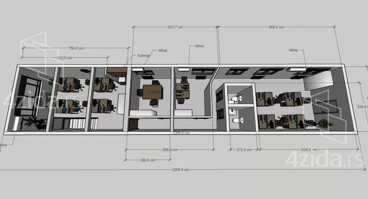 Poslovni prostor | 4zida