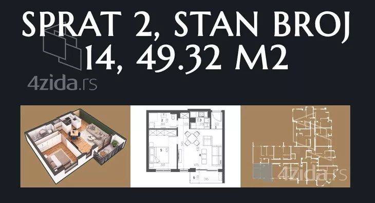 Dvosoban stan | 4zida