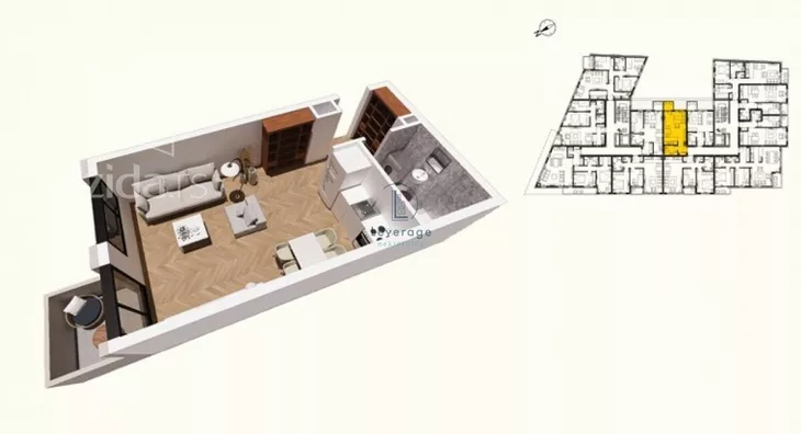 Jednosoban stan | 4zida