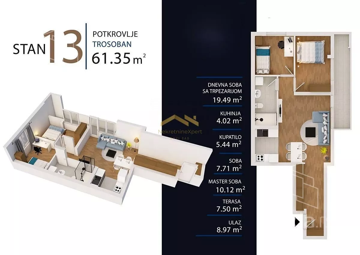 Trosoban stan | 4zida