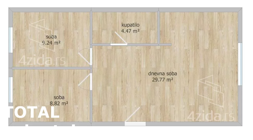 Trosoban stan | 4zida