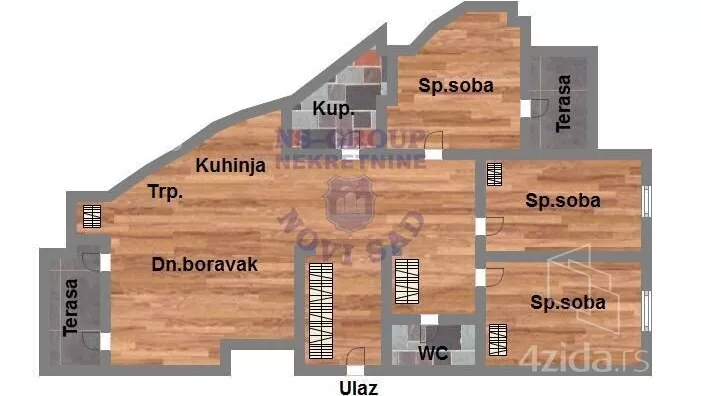 Troiposoban stan | 4zida