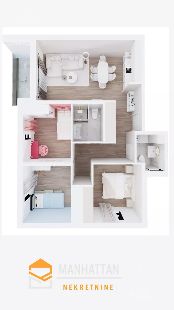 Trosoban stan | 4zida