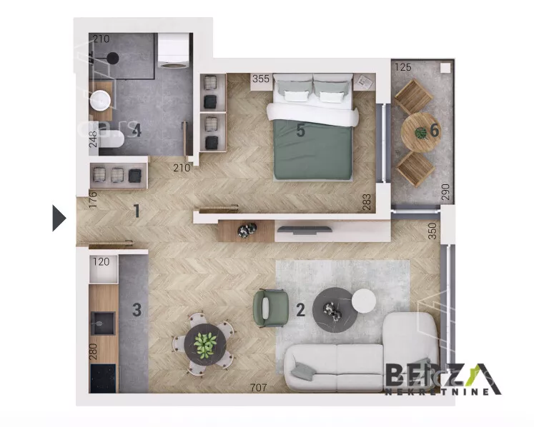 Dvosoban stan | 4zida