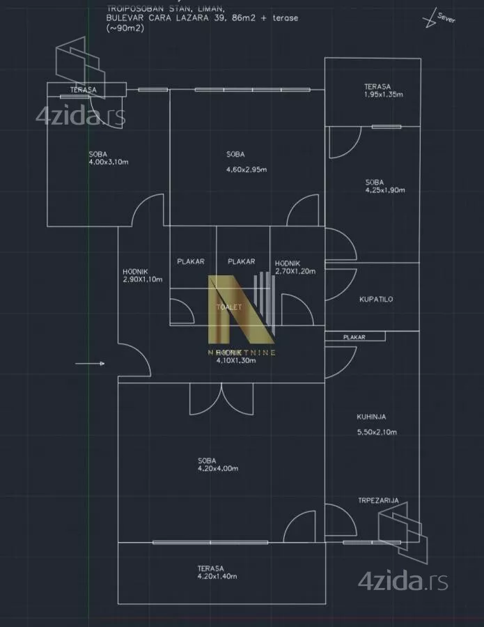 Troiposoban stan | 4zida