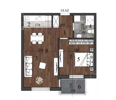 Dvosoban stan | 4zida