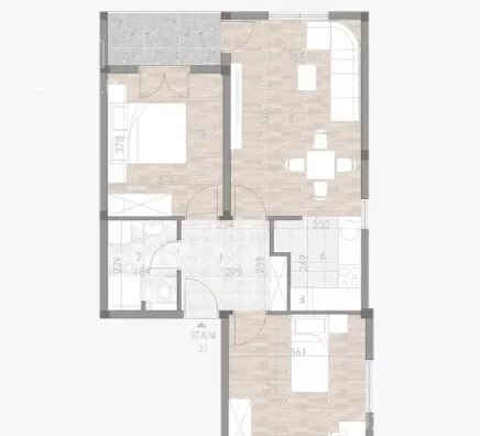 Dvosoban stan | 4zida