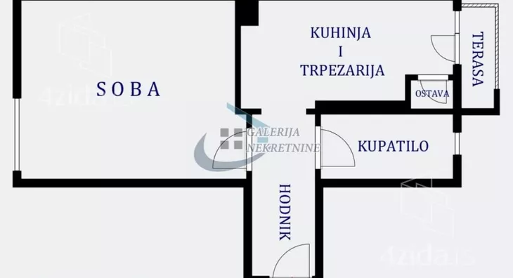 Jednosoban stan | 4zida