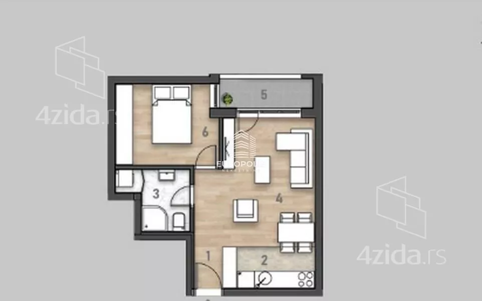 Dvosoban stan | 4zida